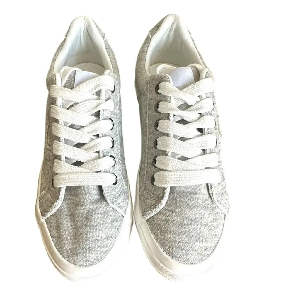 Rocket Dog Jolissa Sneaker Women 7.5 Heather Gray Lace-Up Low Top